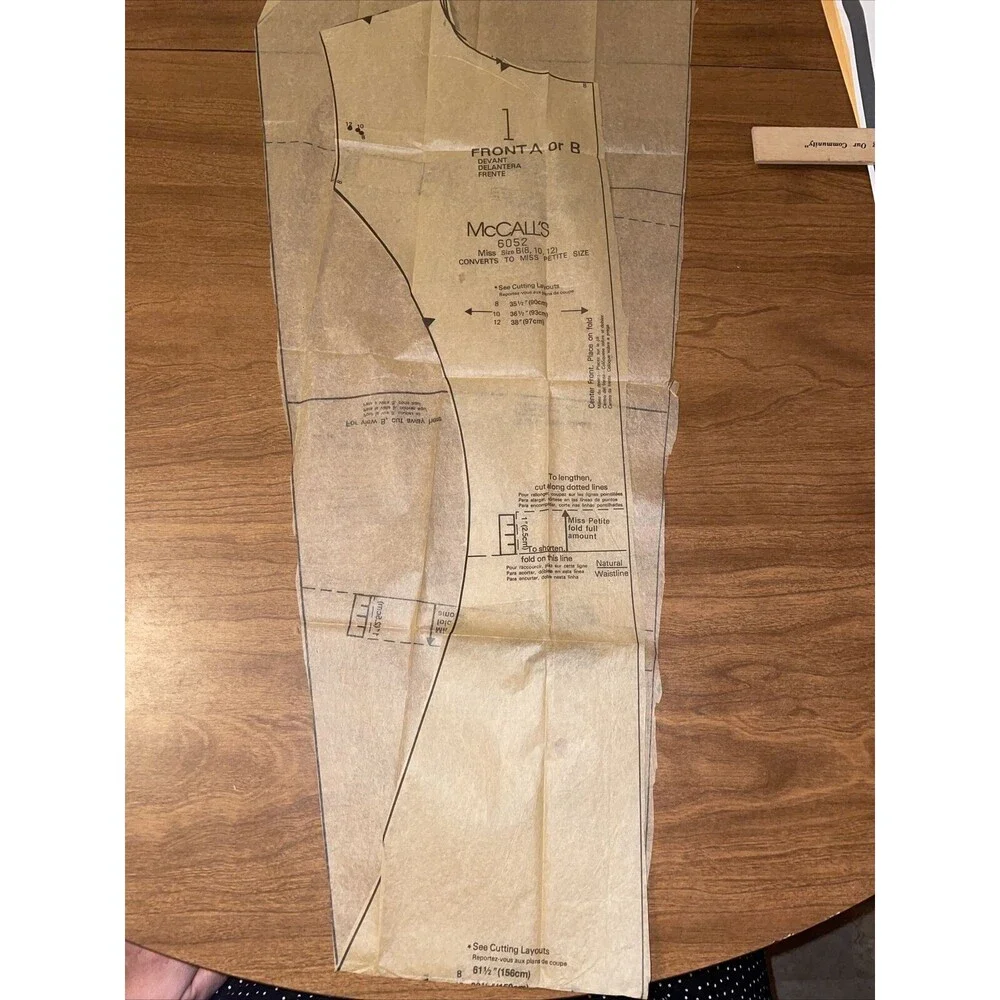 90s SIZES 8 10 12 McCalls 6052 Misses Dresses *HAS BEEN CUT*
